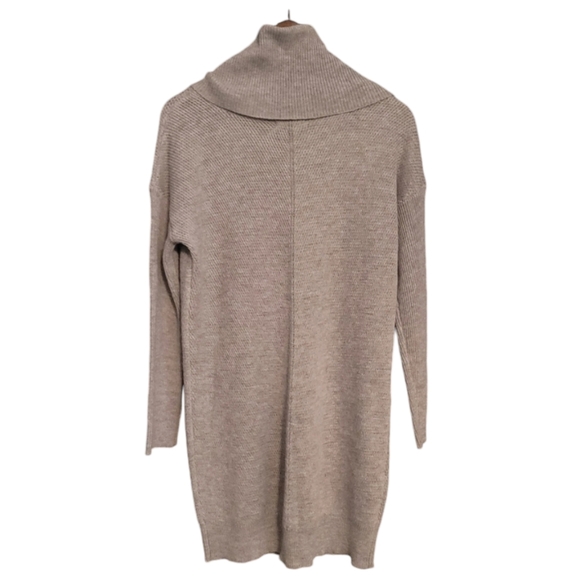 Lulu's | Tea Reader Light Grey Long Sleeve Sweater Dress - Picture 3 of 5